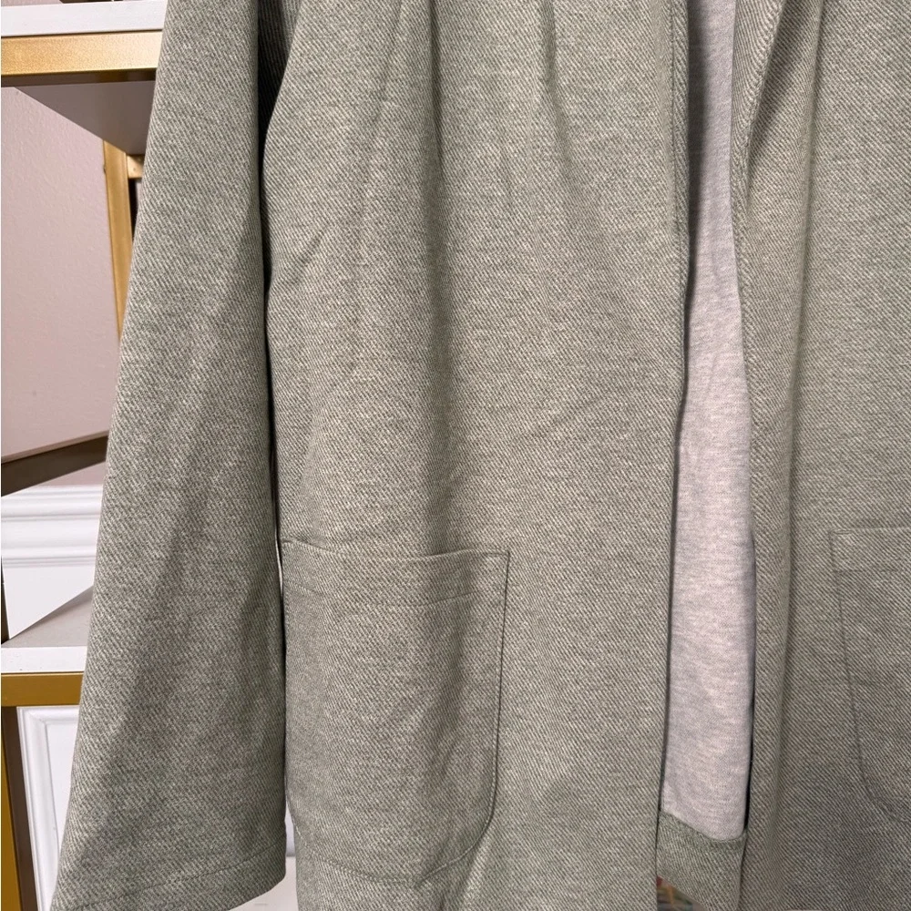 Maurices Light Gray Open Front Cardigan/Jacket